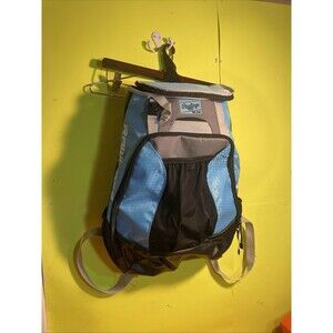 Rawlings Baseball/Softball Backpack.  Columbia Blue Black Grey Great Condition!